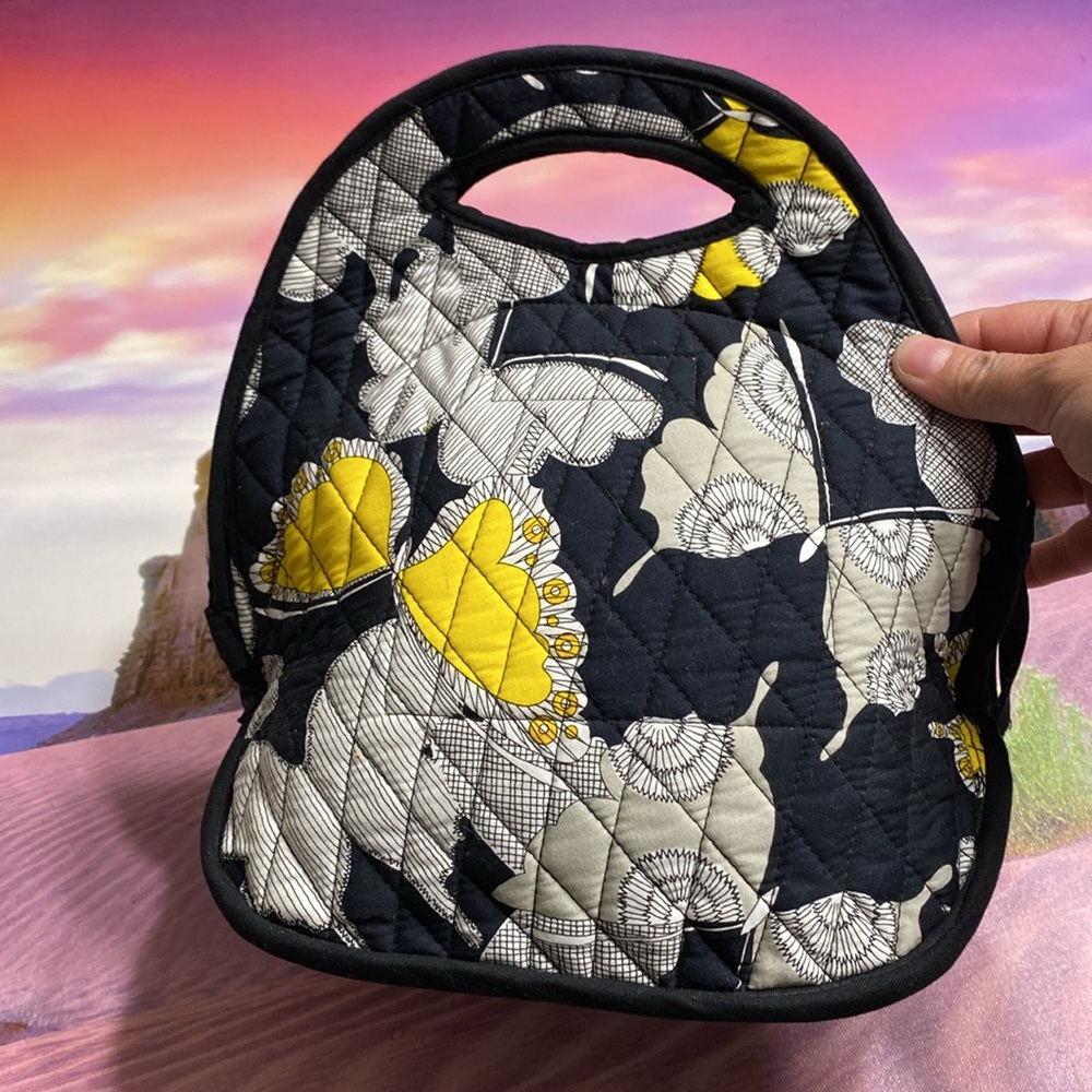 French Country Made in Canada butterfly Handbag 100 % cotton.